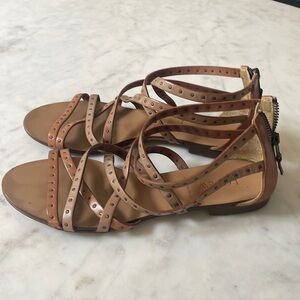 J Crew Leather Gladiator Sandals